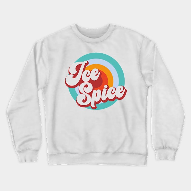 Color Circle With Name Ice Crewneck Sweatshirt by Mysimplicity.art